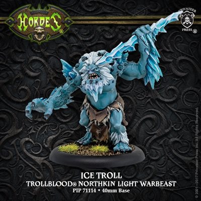 Hordes: Trollbloods (71114): Ice Troll - Trollblood Light Warbeast 