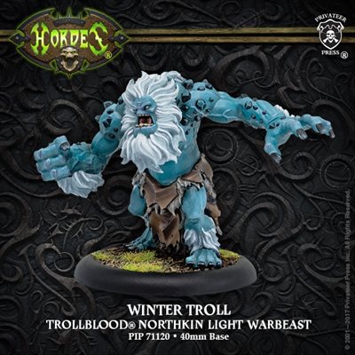 Hordes: Trollbloods (71120): Winter Troll – Trollblood Light Warbeast 