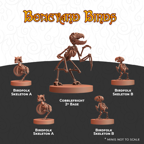 Humblewood RPG: Minis - Boneyard Birds 
