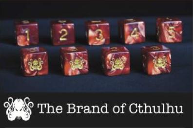 Elder Dice D6 Set- The Brand of Cthulhu 