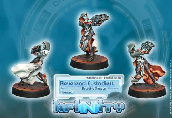 Infinity Nomads (#340): Reverend Custodiers (Hacker, Boarding Shotgun) 