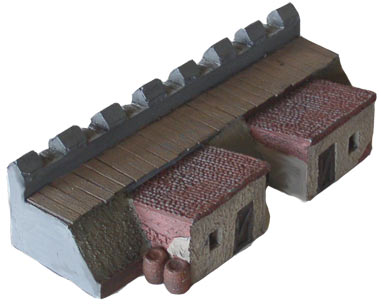 JR Miniatures 15mm Ancient: Roman Mile Wall with Barracks 