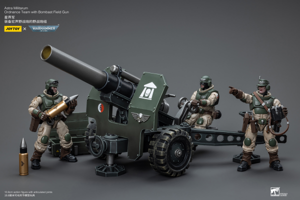Joytoy: Warhammer 40K: Astra Militarum Ordnance Team with Bombast Field Gun 