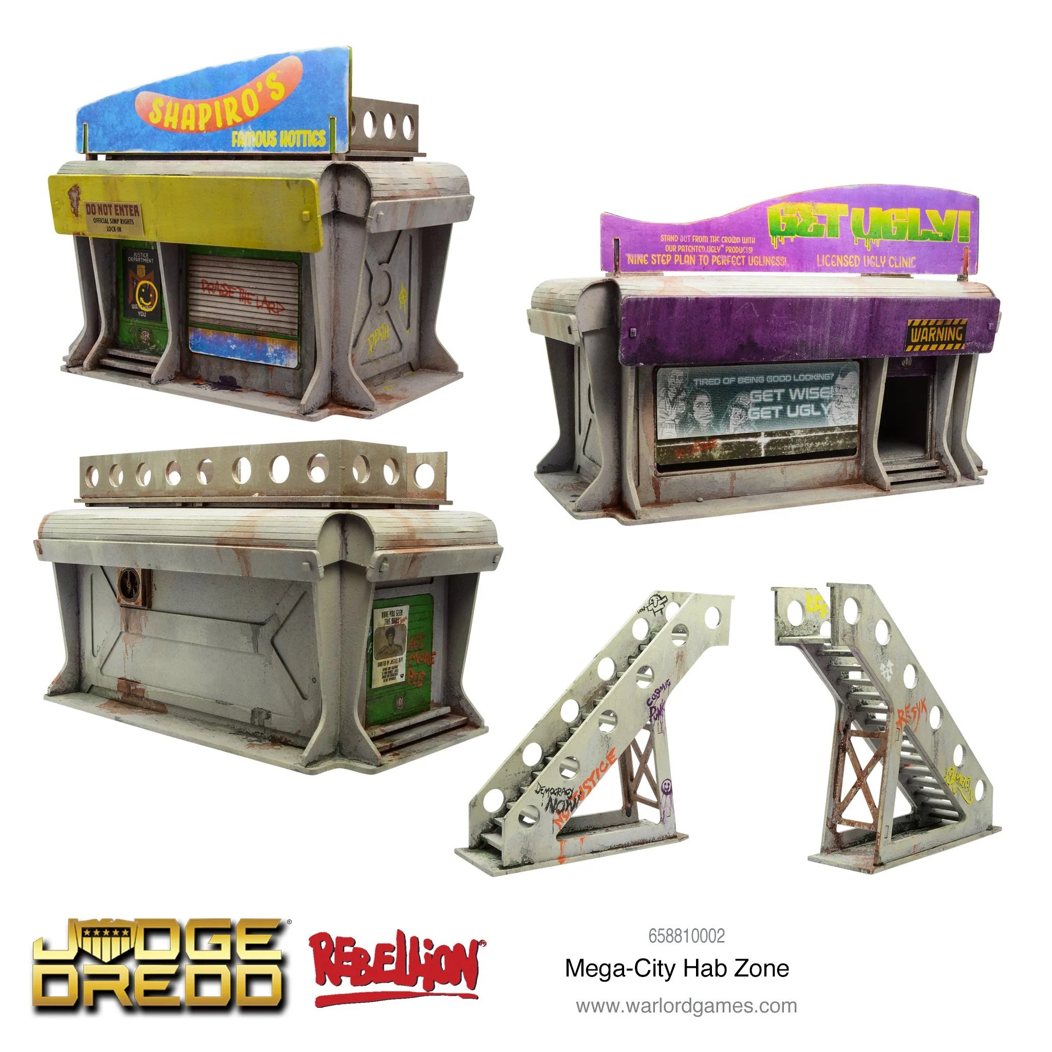 Judge Dredd: Mega-City Hab Zone Scenery Set 