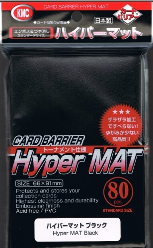 KMC Card Barrier Hyper Mat: BLACK (80) 