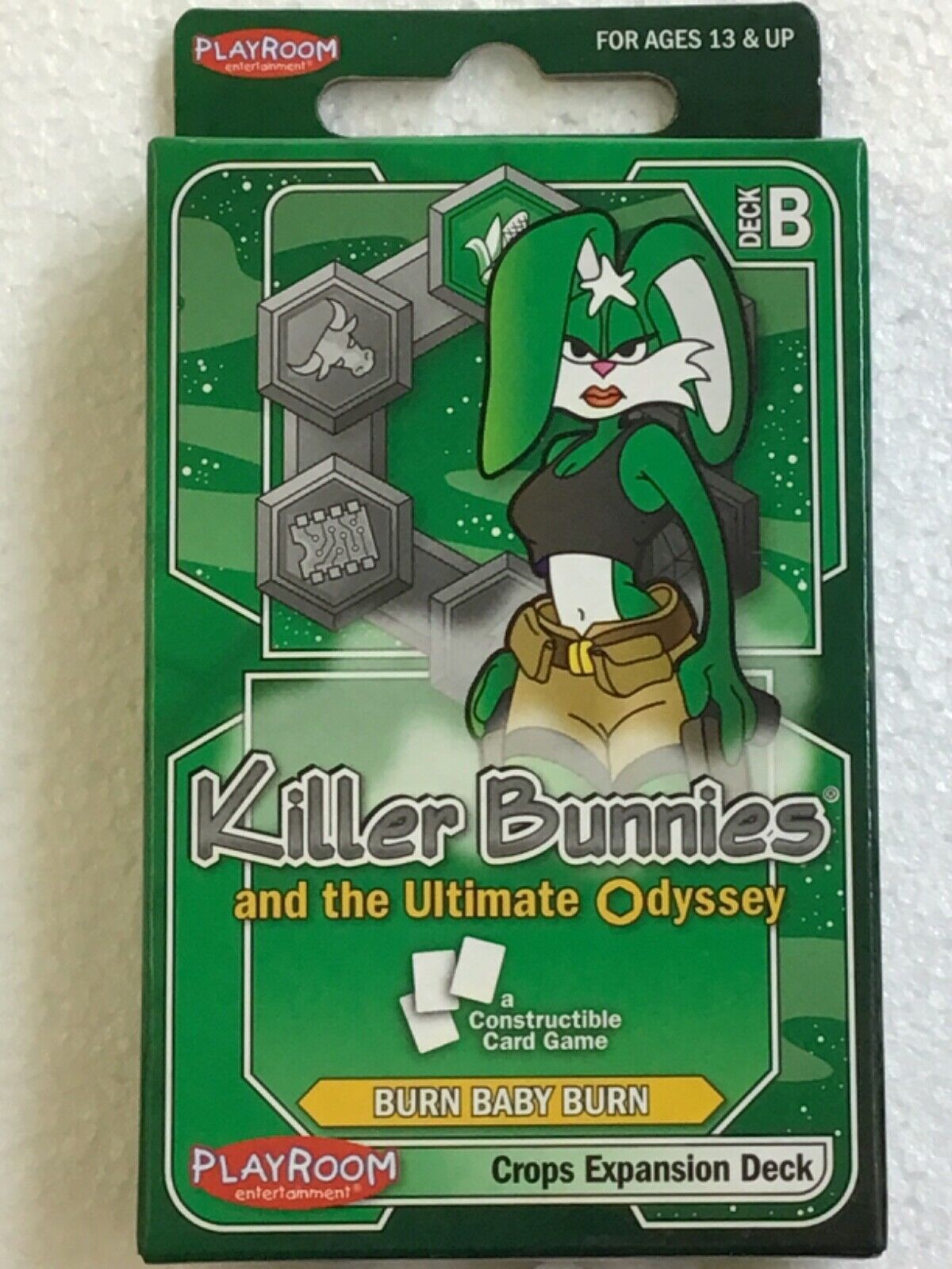 Killer Bunnies And The Ultimate Odyssey: Burn Baby Burn: Expansion: Crops Deck  B (SALE) 