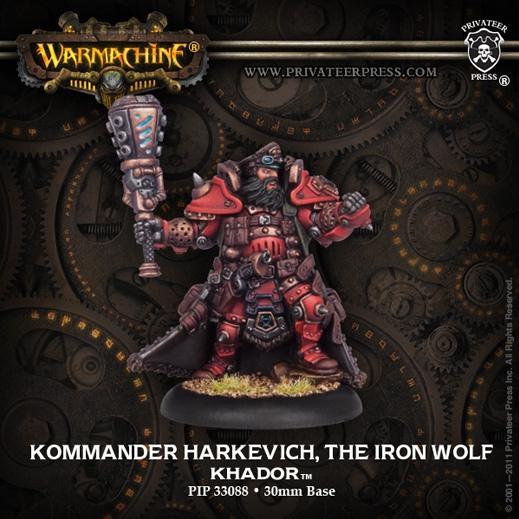 Warmachine: Khador (33088): Kommander Harkevich, Iron Wolf 