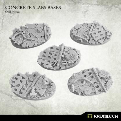 Kromlech Bases: Concrete Slabs- Oval 75mm 