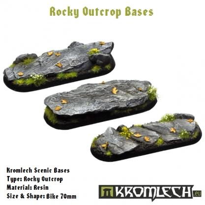 Kromlech Bases: Rocky Outcrop- Bike 25x70mm 
