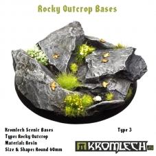 Kromlech Bases: Rocky Outcrop- Round 60mm #3 