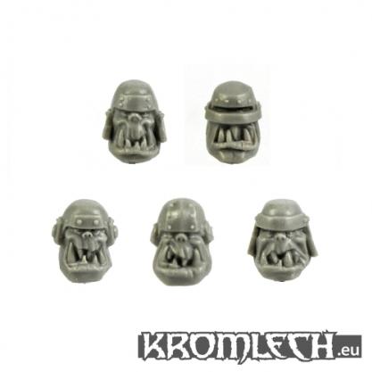 Kromlech Conversion Bitz: Armored Orc Heads 