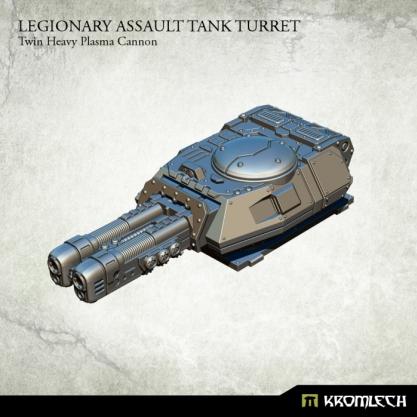 Kromlech Conversion Bitz: Legionary Assault Tank Turret - Twin Heavy Plasma Cannon 