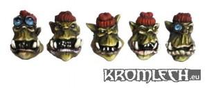 Kromlech Conversion Bitz: OW2 Orc Commando Heads (10) 
