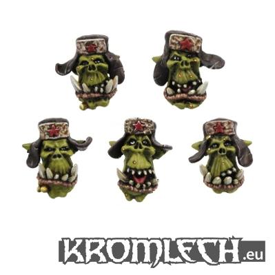 Kromlech Conversion Bitz: Orc Soviet Heads (10) 
