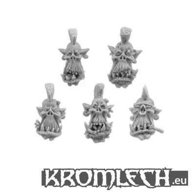 Kromlech Conversion Bitz: Punk Orcs Heads (10) 