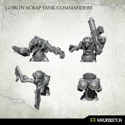 Kromlech Miniatures: Goblin Scrap Tank Commanders 