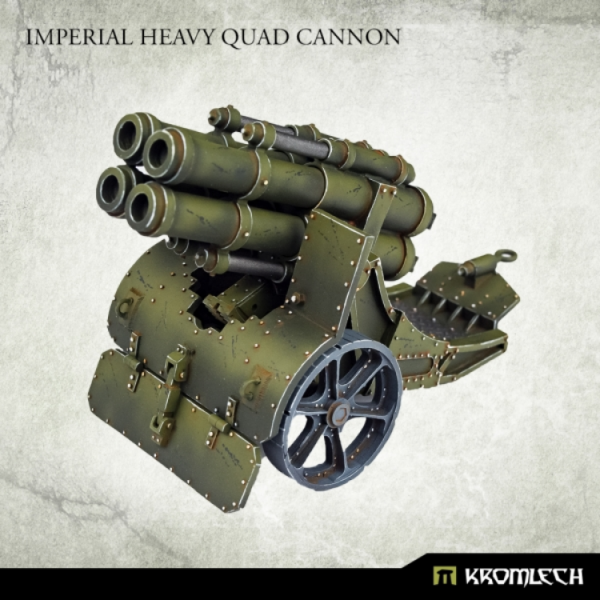 Kromlech Miniatures: Imperial Heavy Quad Cannon 