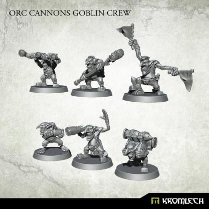 Kromlech Miniatures: Orc Cannons Goblin Crew 