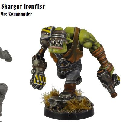 Kromlech Miniatures: Skargut Ironfist, Orc Commander 