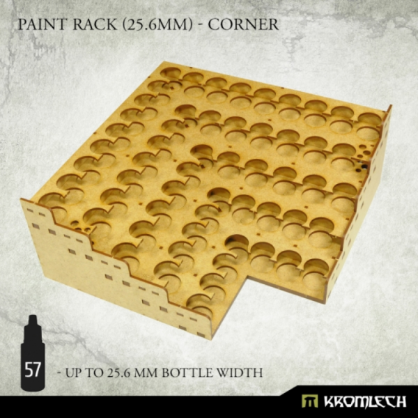 Kromlech: Paint Rack (25.6mm) - Corner 