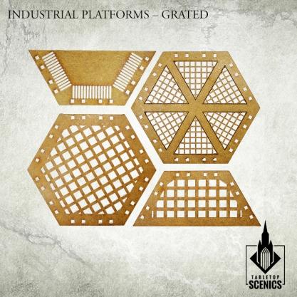 Kromlech Tabletop Scenics: Industrial Platform - Grated 