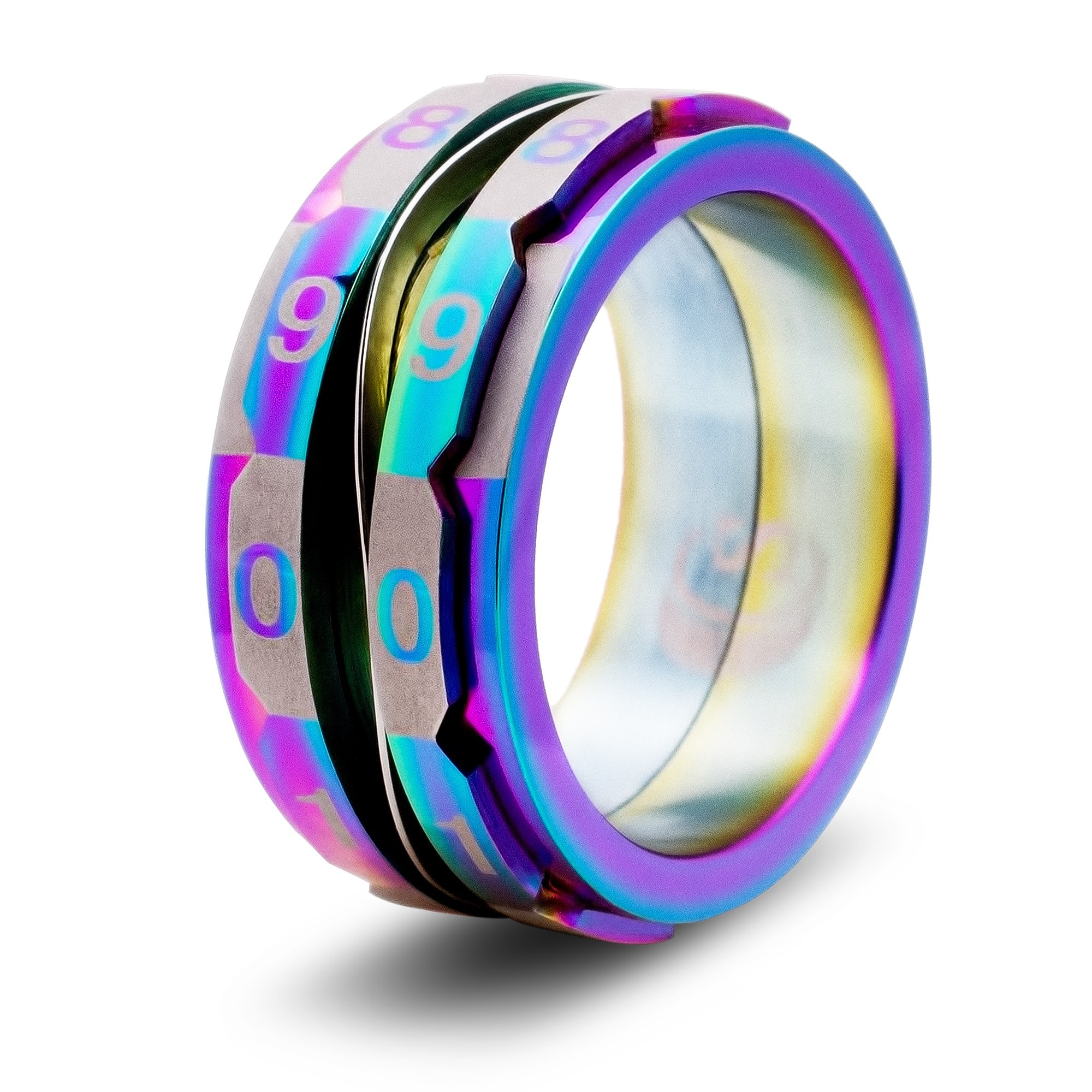 Life Counter Ring: Rainbow: Size 5 