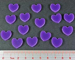 Litko: Heart Mini Tokens: Purple 