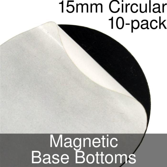 Litko: Magnetic Base Bottoms: Circular 15mm (10) 