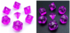 Little Dragon: Mini Dice: Purple Translucent  