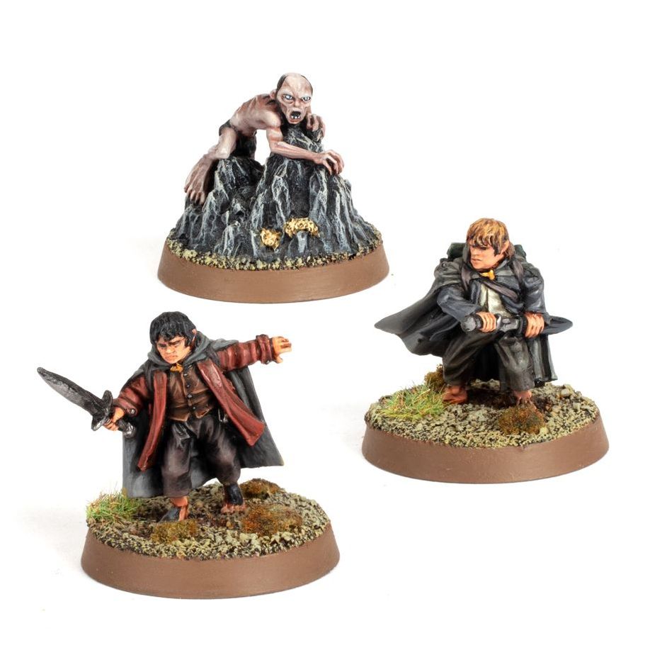 Lord Of The Rings: Frodo Baggins Samwise Gamgee & Gollum in Emyn Muil 