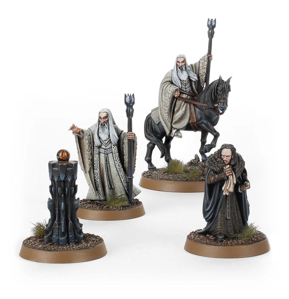 Lord Of The Rings: SARUMAN THE WHITE (Foot & Mounted) & GRIMA 