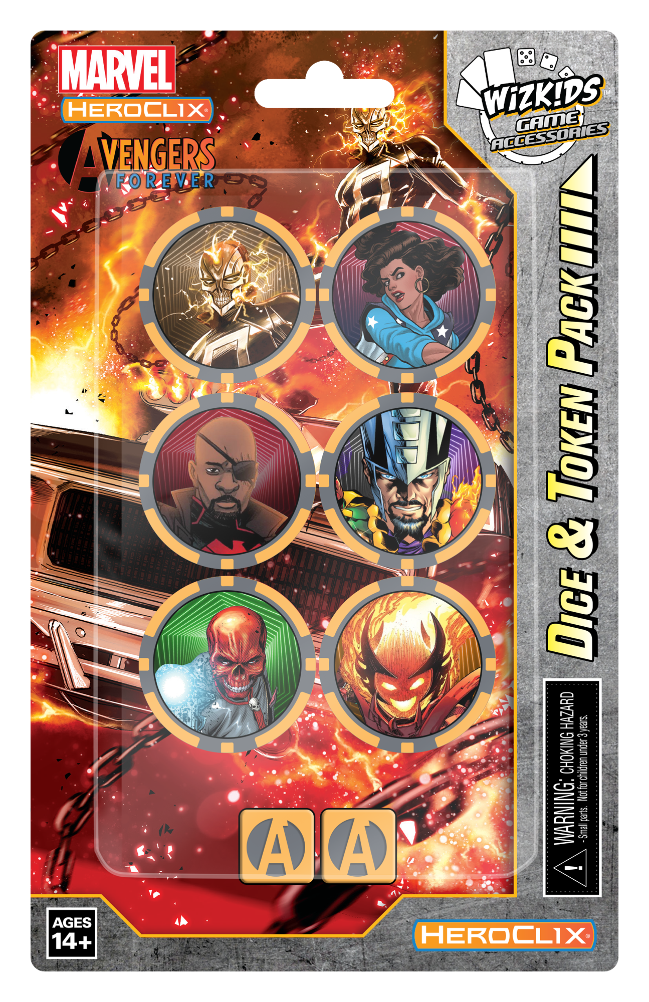 Heroclix: Avengers Forever Ghost Rider Dice / Token Pack 