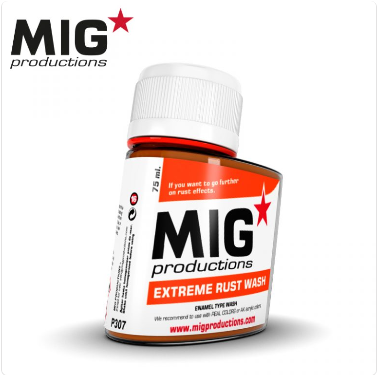 MIG Productions: (Washes & Effects) EXTREME RUST WASH (75ml)  