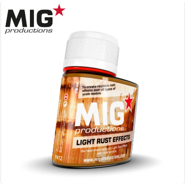 MIG Productions: (Washes & Effects) LIGHT RUST EFFECTS (75ml)  