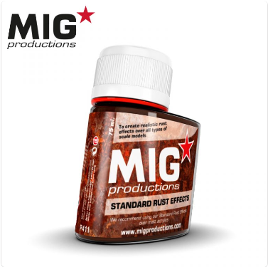 MIG Productions: (Washes & Effects) STANDARD RUST EFFECTS (75ml)  