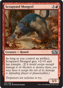 Magic 2015 Core Set 160: Scrapyard Mongrel - Foil 