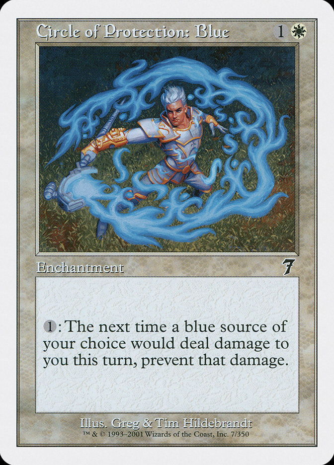 Magic: 7th Edition 007: Circle of Protection: Blue 