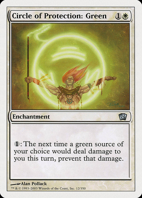 Magic: 8th Edition 012: Circle of Protection: Green 
