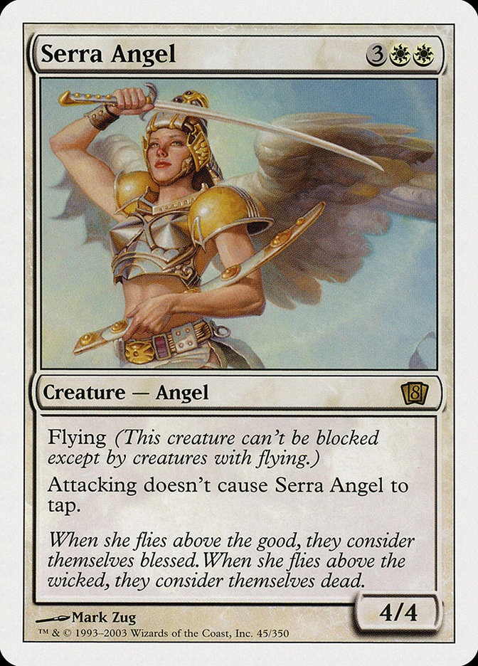 Magic: 8th Edition 045: Serra Angel 