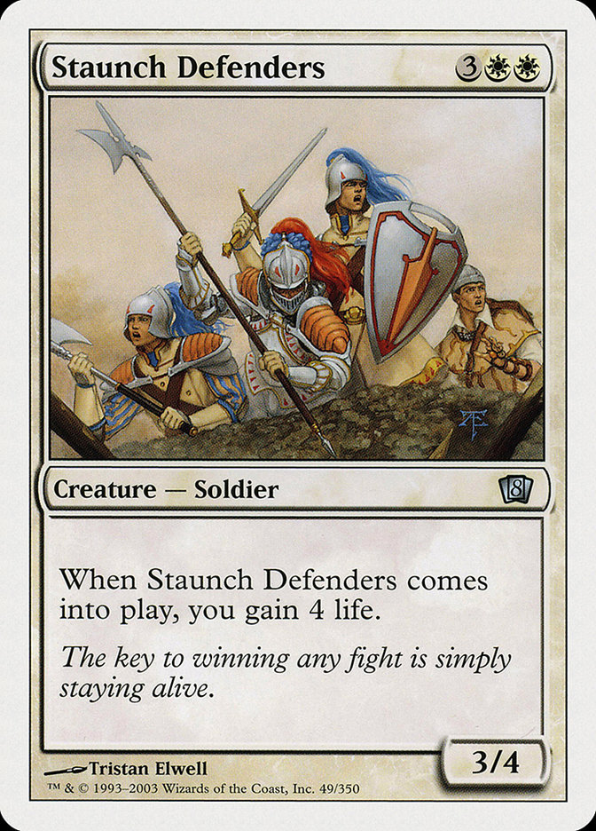 Magic: 8th Edition 049: Staunch Defenders 