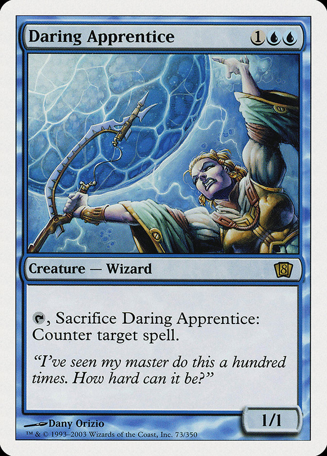 Magic: 8th Edition 073: Daring Apprentice 