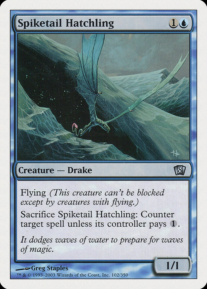 Magic: 8th Edition 102: Spiketail Hatchling 