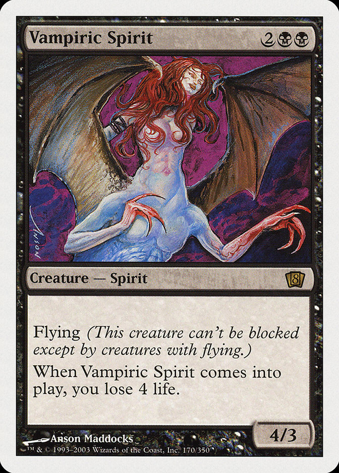 Magic: 8th Edition 170: Vampiric Spirit 
