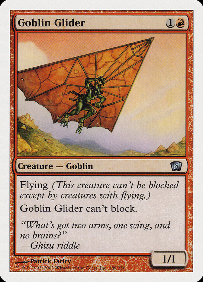 Magic: 8th Edition 189: Goblin Glider 