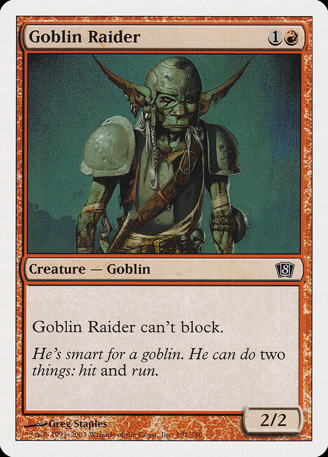 Magic: 8th Edition 191: Goblin Raider 