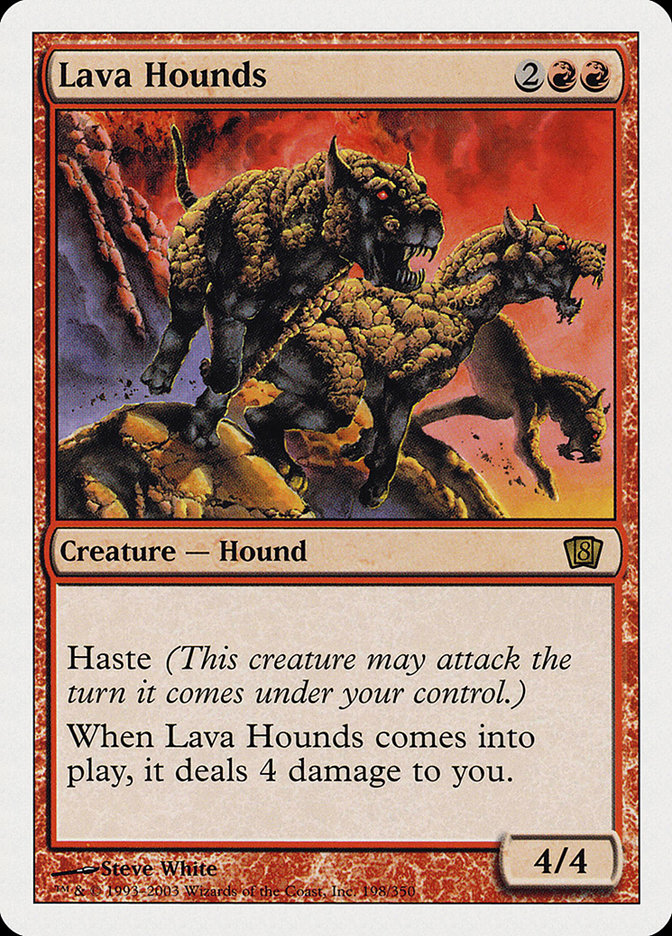 Magic: 8th Edition 198: Lava Hounds 