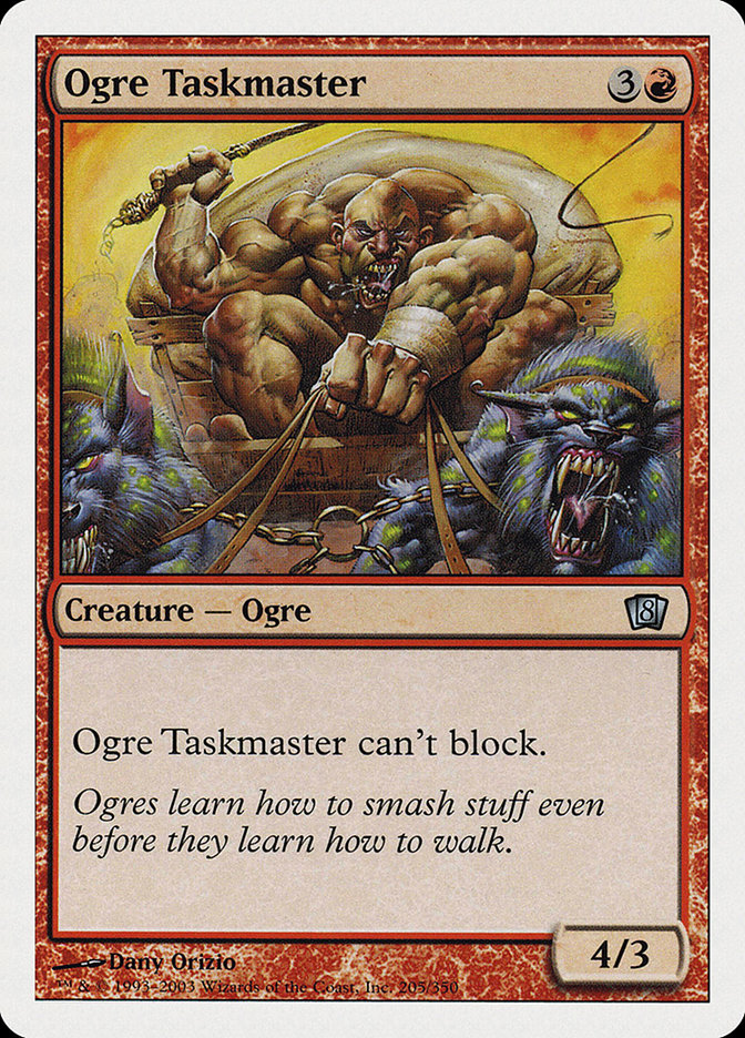 Magic: 8th Edition 205: Ogre Taskmaster 