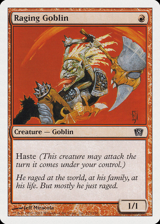 Magic: 8th Edition 212: Raging Goblin 