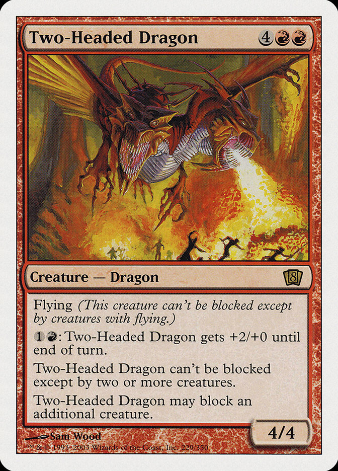 Magic: 8th Edition 229: Two-Headed Dragon 