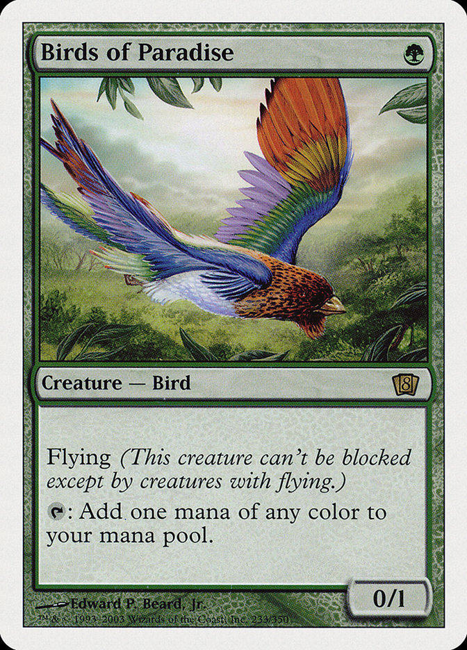 Magic: 8th Edition 233: Birds of Paradise 